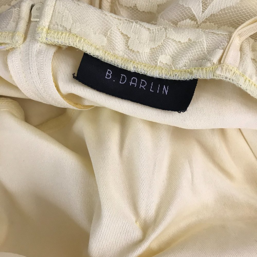 ☀️SALE! B. DARLIN Lacy Dress | Yellow | Small - Picture 7 of 8